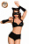 Костюм Softline Collection Catwoman (бюстгальтер, шортики, головной убор, маска, перчатки) чёрный, M