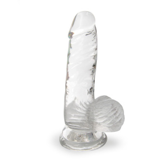 Фаллоимитатор Erowoman New Collection, прозрачный, L 15 см, Ø3 см