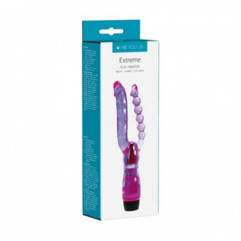 Вибромассажер двойной Me You Us Extreme Dual Vibrator Purple