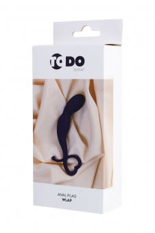 Анальная втулка Todo By Toyfa Wlap, водонепроницаемая, силикон, фиолетовая, 16 см. Ø 2,5 см.