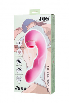 Многофункциональный стимулятор клитора Jos Juna, розовый, 15 см.