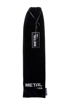 Анальная втулка Metal By Toyfa с бело-розовым хвостом, металл, серебристый, 45 см. Ø 2,7 см.