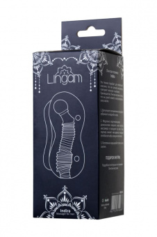 Мастурбатор нереалистичный Lingam By Toyfa Indira, Tpe, прозрачный, 14 см.
