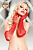 Перчатки длинные Softline Collection, красный, S-L