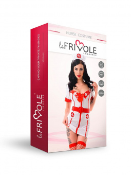 Костюм Le Frivole Basic Collection «Старшая медсестра» (платье, болеро, головной убор, ремень), S-M