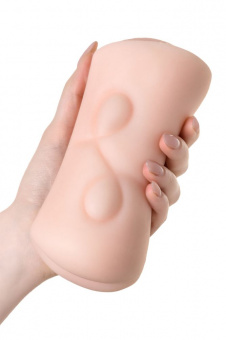 Мастурбатор реалистичный "Juicy Pussy Rich Fruit" (вагина и анус) Softskin, телесный, 16 см.