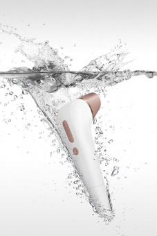 Вакуум-волновой бесконтактный стимулятор клитора Satisfyer 2 NG, abs пластик, белый, 17 см.