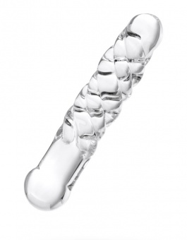 Нереалистичный фаллоимитатор Sexus Glass, стекло, 17 см.