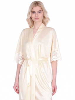 Женский халатик Gloriosa, шампань, M-2XL
