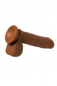 Реалистичный вибратор Toyfa Realstick Elite Mulatto, коричневый, 16 см
