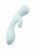 Нереалистичный вибратор Satisfyer Triple Oh, силикон, голубой, 24 см (без розничной коробки)