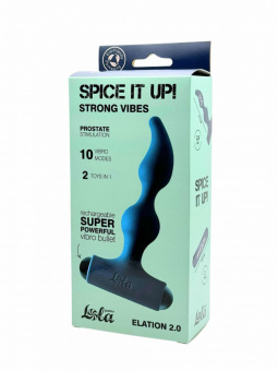 Анальная пробка с перезаряжаемой вибропулей Spice It Up Elation 2.0