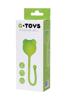 Вагинальный шарик A-Toys By Toyfa, силикон, зеленый, Ø 2,7 см.