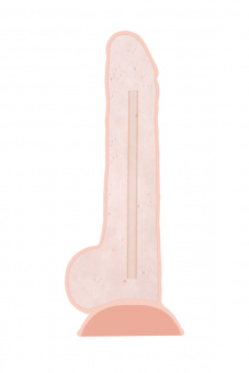 Фаллоимитатор Realstick Silicone Kit H, сайлекспан, телесный, 18 см