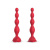 Анальная вибро-елочка Silicone Toys, L 19,5 см, Ø 2x3,2 см, 9 режимов вибрации, на пульте д/у