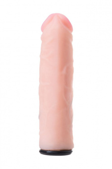 Насадка для страпона Realstick Strap-On By Toyfa Maddox, Tpr, телесный, 15,4 см.