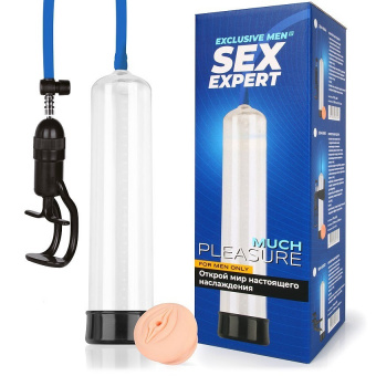 Помпа вакуумная Much Pleasure Sex Expert (L), L 30 см, Ø 6,5 см