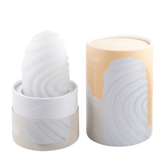 Мастурбатор с двусторонней поверхностью Marshmallow Maxi Sugary White