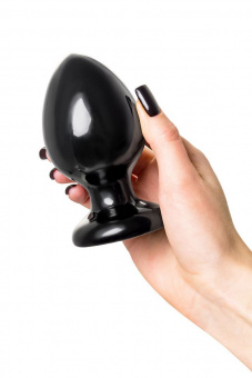 Анальная втулка Toyfa Popo Pleasure Cetus α, pvc, черная, 11,5 см, Ø 6,2 см