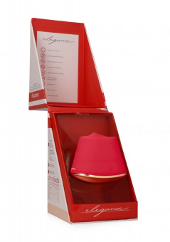 Клиторальный стимулятор с вибрацией и ротацией Dazzling, Red