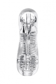 Мастурбатор нереалистичный Lingam By Toyfa Indira, Tpe, прозрачный, 14 см.