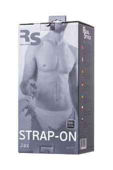 Страпон на креплении Toyfa Realstick Strap-On Jax, Tpr, телесный, 17,9 см.