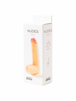 Фалоимитатор на присоске Nudes Brave, 17,5 см. Ø 3,5 см.