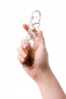 Нереалистичный фаллоимитатор Sexus Glass, стекло, 17 см.