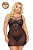 Комбинация и стринги SoftLine Collection Aldona, черный, 3XL