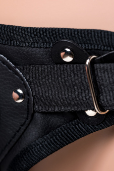 Реалистичный страпон «Lovetoy» с поясом Harness, с 2 насадками, реалистичный, Neoskin, 18 см.