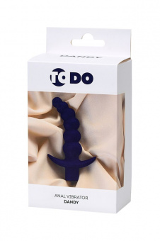 Анальный вибратор Todo By Toyfa Dandy, влагостойкий, силикон, фиолетовый, 13,5 см. Ø 3,2 см.