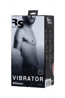 Вибратор реалистичный Toyfa Realstick Elite Vibro, материал tpr, цвет телесный, 7 режимов вибрации, 18,5 см.