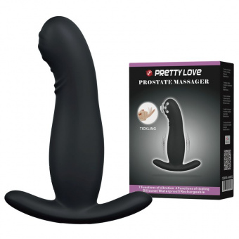 Вибромассажёр (массажёр простаты) Baile Pretty Love, L 11,2 см, Ø 2,9 см, 7 режимов вибрации, 4 режима движения шариков