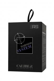 Трусики для страпона RealStick Caliber, экокожа, черные