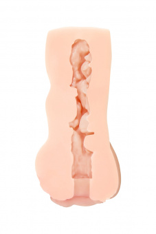 Мастурбатор реалистичный Toyfa Basic Oh Yeah!, tpe, телесный, 11,5 см