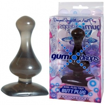 Анальная пробка Gum Drops Charcoal