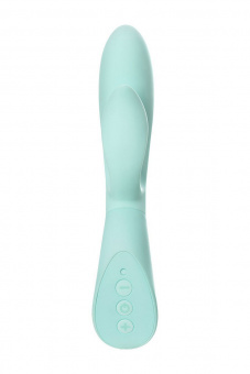 Вибратор с функцией Touch Sensor Jos Sensy, силикон, голубой, 20 см