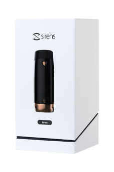 Мастурбатор нереалистичный Sirens, силикон, чёрный, 21,5 см.