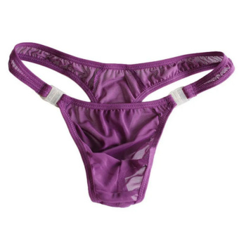 Трусики мужские из сетки, черные, M-XL