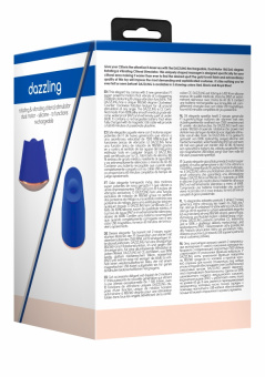 Клиторальный стимулятор с вибрацией и ротацией Dazzling Blue