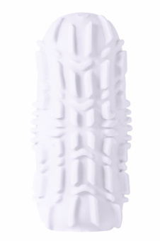 Мастурбатор с двусторонней поверхностью Marshmallow Maxi Fruity White