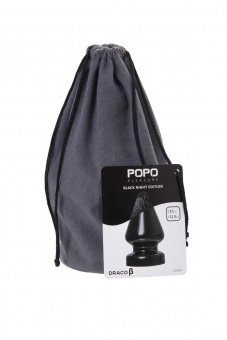 Анальная втулка Toyfa Popo Pleasure Draco β, pvc, черная, 21 см, Ø 11,5 см (фистинг)