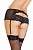 Эротические трусики-пояс Erolanta Lingerie Collection с кружевными вставками, черные, XL-2XL