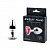 Втулка анальная Anal Jewelry Plugs, серебряная, L 7 см, Ø 2,8 см, вес 50 г, цвет кристалла рубиновый