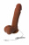 Реалистичный вибратор Toyfa Realstick Elite Mulatto, коричневый, 16 см