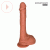 Вибромассажёр Erowoman Realistic, L 22,5 см, Ø 4,3 см, 7 режимов возвратно-поступательных движений, нагрев