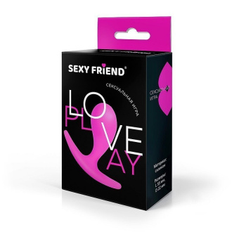 Миниатюрная анальная втулка Sexy Friend, розовая, L 5,5 см, Ø 2,2 см