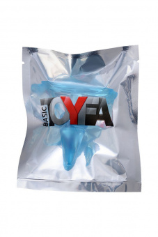 Анальная втулка Toyfa Basic, ABS пластик, голубой, 6,5 см, Ø 2,5 см