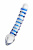 Двусторонний фаллоимитатор Sexus Glass, стекло, прозрачный, 20 см, Ø3,5 см