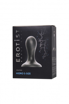 Анальная втулка Erotist Hidro S, силикон, чёрный, 8,5 см, Ø3,2 см